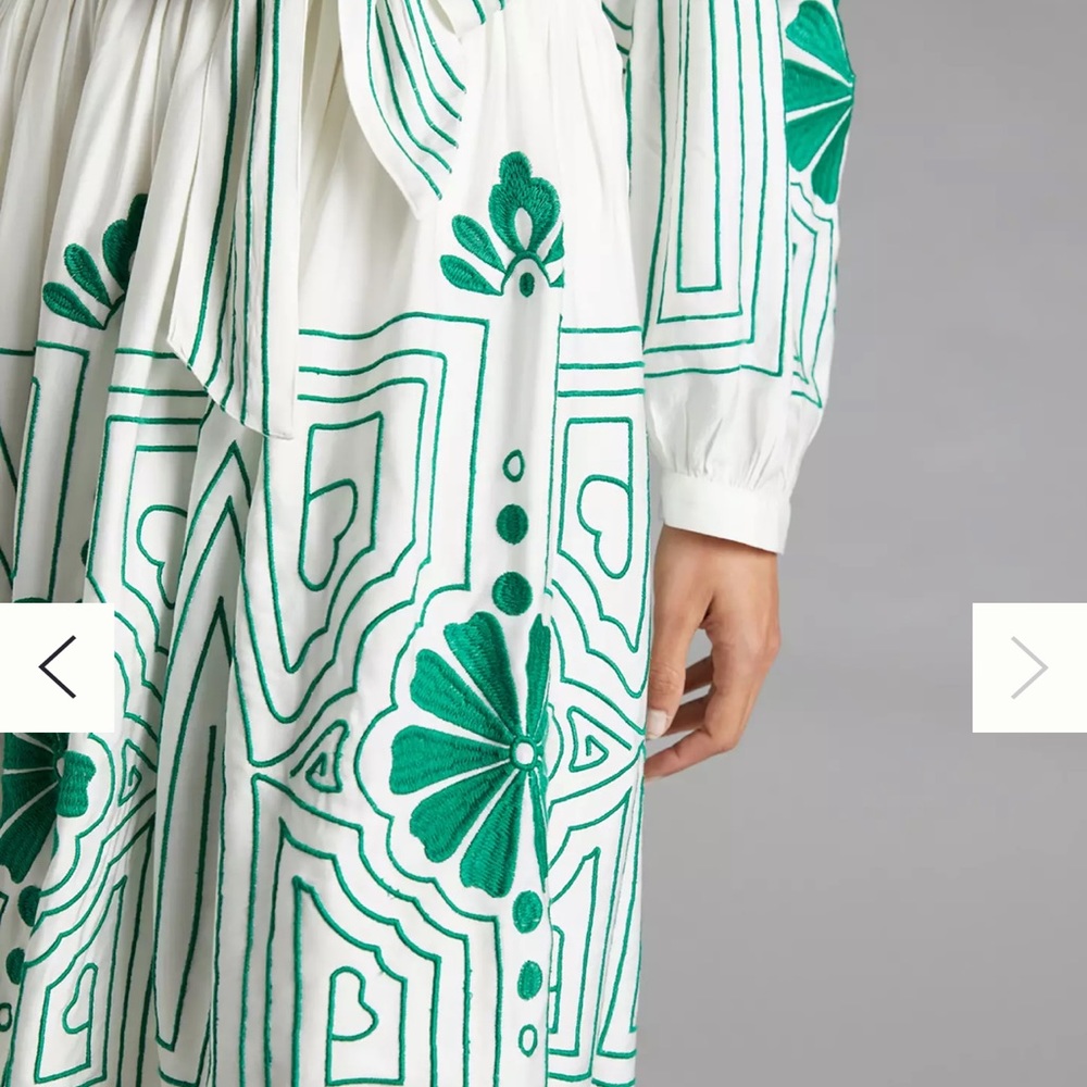 Anthropologie Forever that Girl Embroidered Mini Dress 👗 - Picture 6 of 7
